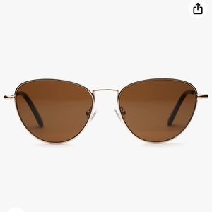 JOO'RTI Trendy Metal Frame Sunglasses for Women Men, UV Protection Lens.